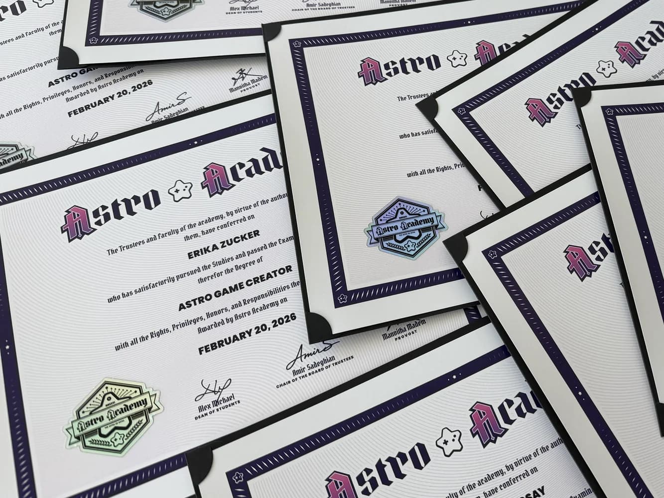Astro Academy Certificate